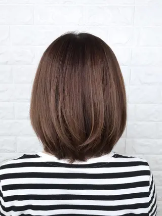 ミディアム カラー エイジングケア特化 美容師✂️山崎竜二のヘアスタイル