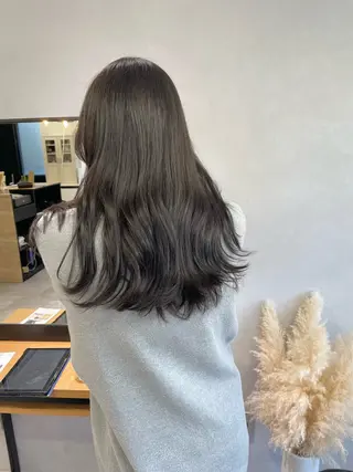 ロング カラー ヘアアレンジ 🫧透明感カラー/ ボブ/小笠原汐海🪽のヘアスタイル