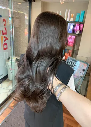 ロング カラー 矢野 晃平のヘアスタイル