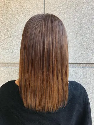 セミロング 徳本 駿太のヘアスタイル