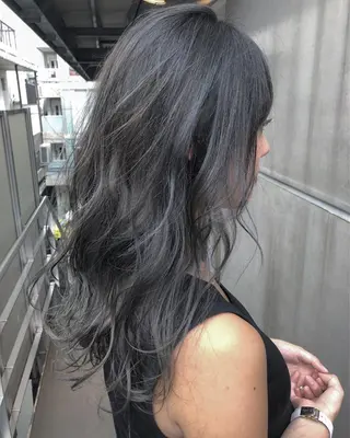 セミロング カラー 北間 寛哉のヘアスタイル