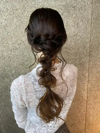 ロング ヘアアレンジ 🗻飯田誠也🗻 カットカラー得意のヘアスタイル