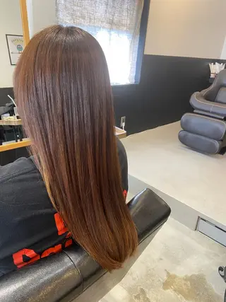 セミロング 💫縮毛矯正/ カット💫徳永あい子のヘアスタイル