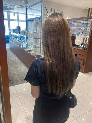 ロング 中谷 明日香のヘアスタイル