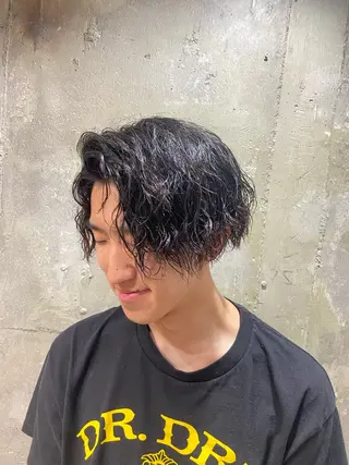パーマ メンズ 窪田 欣恭のヘアスタイル