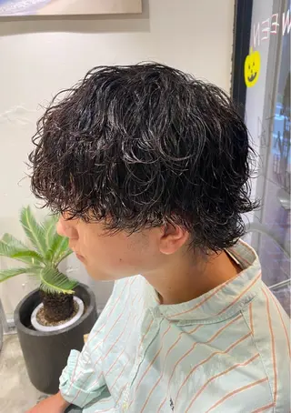 パーマ メンズ 🌴パーマオタク🌴 長谷川 諒佑🌈のヘアスタイル