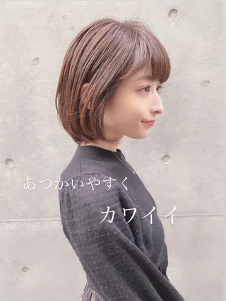 ミディアム 代表山口ひな 髪質改善のプロのヘアスタイル
