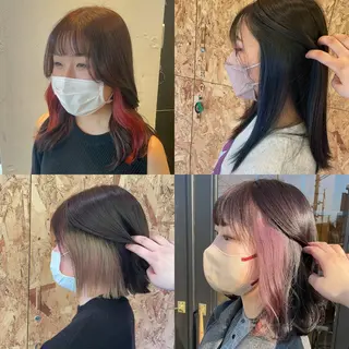 カラー イヤリングカラー特化 🎀於曽能実夢のヘアスタイル