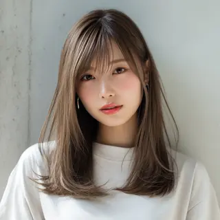 セミロング 飯田 知将のヘアスタイル