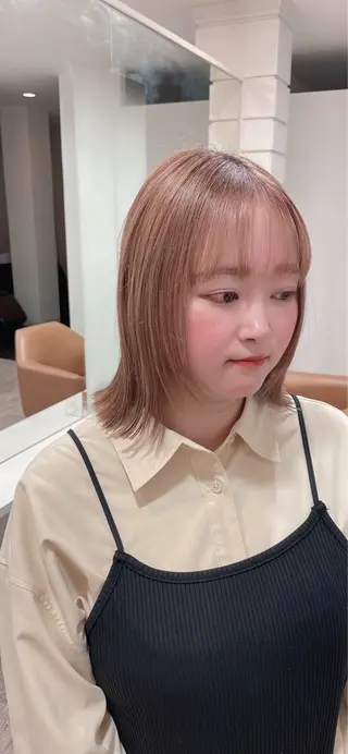 ミディアム ボブ/艶髪 soleilrukaのヘアスタイル