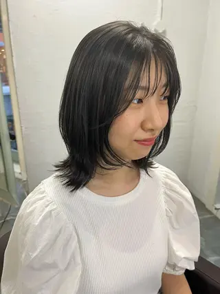 ミディアム カラー ヘアアレンジ 眠れるヘッドスパ✨ chacoのヘアスタイル