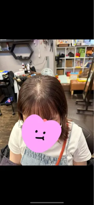 ミディアム ふくもと ゆうこのヘアスタイル