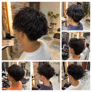 パーマ メンズ ⭐️透明感カラー/ パーマ⭐️宮野翔のヘアスタイル