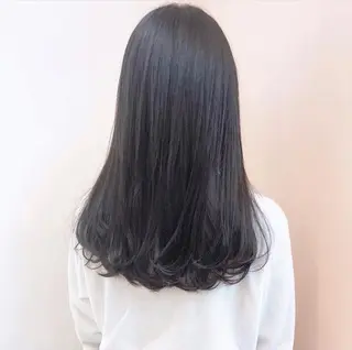 セミロング カラー HATSUMEI ゆうまのヘアスタイル