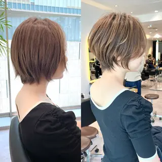 ショート カラー 大人ショート特化/ カットモデル/表参道のヘアスタイル