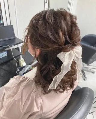 セミロング ベルグローヘアセット 🤍まりこのヘアスタイル