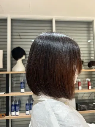 ミディアム 銀座シロー　村山 レツのヘアスタイル