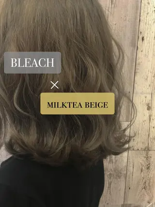 ミディアム カラー FELICE of hair 田口千尋のヘアスタイル