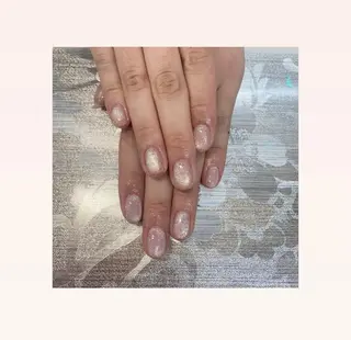 ネイル I-nailロング /ワンホン/キラキラのネイルデザイン