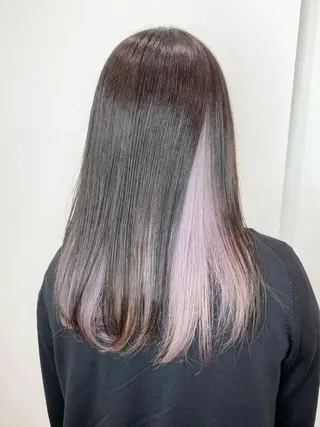 セミロング カラー 🌙HIZUKI🌙 ハイトーン 艶髪のヘアスタイル