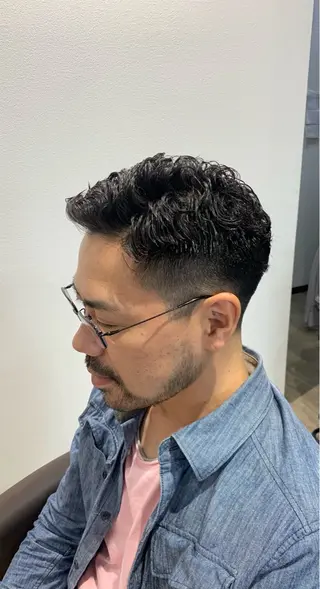 パーマ メンズ 国領 善久のヘアスタイル