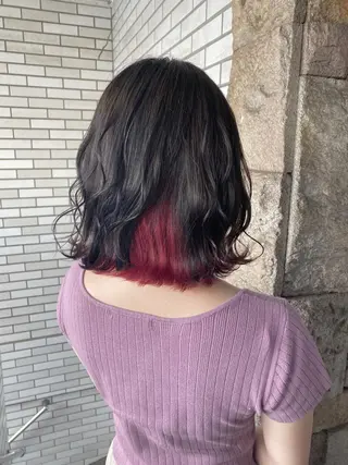 ミディアム カラー 萩原 凌✄のヘアスタイル