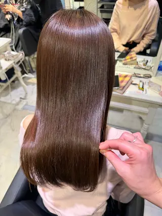 ミディアム 🟠髪質改善縮毛矯正 YUTO🟠のヘアスタイル