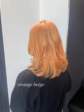 カラー ブリーチ・デザイン カラー/江原のヘアスタイル