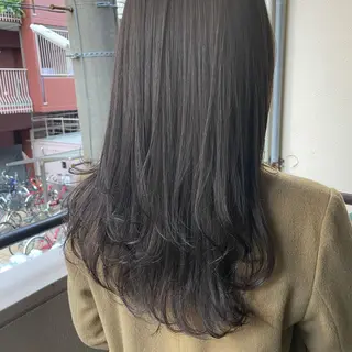 ミディアム カラー パーマ ヘアアレンジ メンズ キッズ ネイル マツエク・マツパ 切りっぱなしヘアボブ ミディアムヘアRYOのヘアスタイル