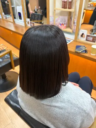 ミディアム 小川 涼のヘアスタイル