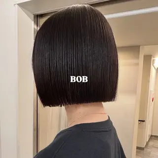 ショート カラー 切りっぱなしBOB 職人💜Anzuのヘアスタイル