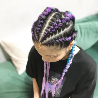 ミディアム 髪に魔法をかける🪄 💖💫編み込みヘアのヘアスタイル