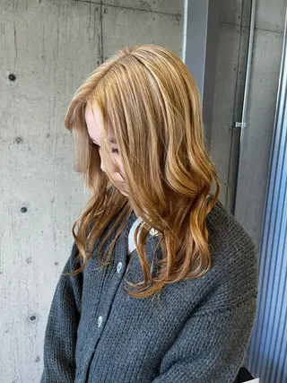 セミロング カラー ヘアアレンジ ボブ×艶カラー 特化・リクト💥のヘアスタイル