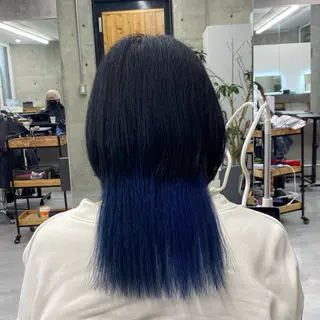 ミディアム カラー Runa/大人 かわいいハイトーンのヘアスタイル