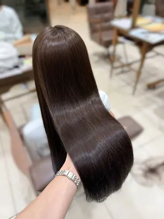 ロング カラー Sae/透け感カラー /盛れる顔周りのヘアスタイル