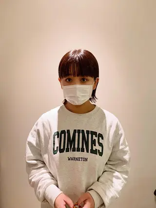 ミディアム 福島 立也のヘアスタイル