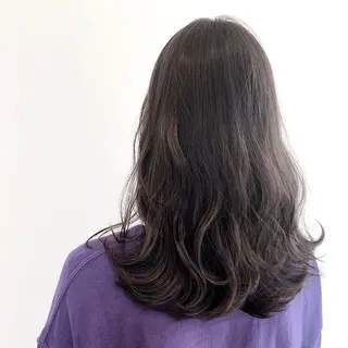 セミロング カラー chiaki .のヘアスタイル
