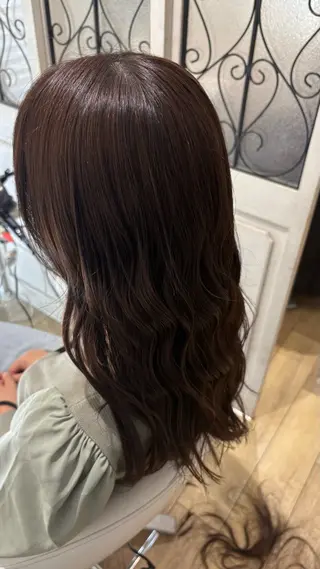 ロング カラー 似合わせ 顔周りYUUGAのヘアスタイル