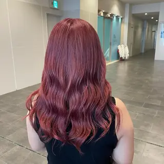 セミロング カラー 梅田美容室/ ウルフカットのヘアスタイル