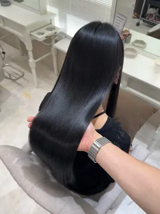 セミロング 梅田髪質改善 韓国カット/星野綾哉のヘアスタイル