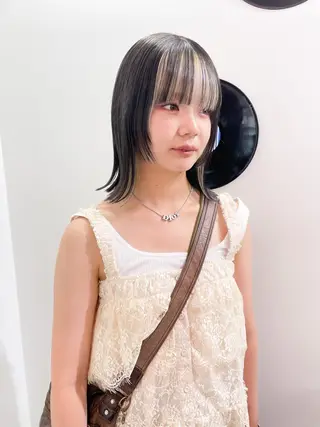 ミディアム カラー パーマ 💖美髪矯正💖 辻未侑のヘアスタイル