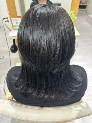 ミディアム カラー 💙まこと💙艶 カラー(Rico)のヘアスタイル