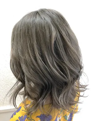 セミロング カラー 髪質改善/美髪矯 正ヤマモトハルキのヘアスタイル