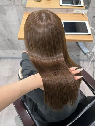 ロング カラー パーマ ayano /レイヤー/艶カラーのヘアスタイル