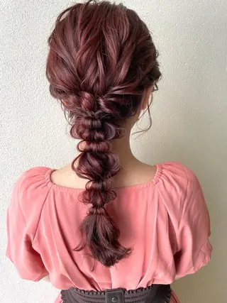ロング ヘアアレンジ 沢田 瞳のヘアスタイル