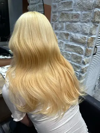 セミロング カラー ヘアアレンジ メンズ yu-kiハイトーン /ブリーチ無しカラーのヘアスタイル