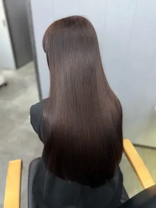 ロング 髪質改善🩵縮毛矯正 代々木/木下のヘアスタイル