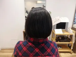 ミディアム 北福 友晴のヘアスタイル