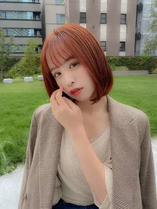 ショート たぴ。ぱつっとボブ/ つや髪🍒髪質改善のヘアスタイル