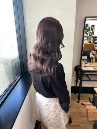 ロング カラー otoha✳︎ くすみ艶カラーのヘアスタイル